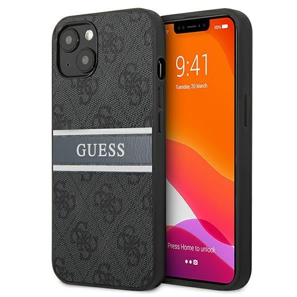 Guess GUHCP13S4GDGR iPhone 13 mini 5,4" szary/grey hardcase 4G Stripe