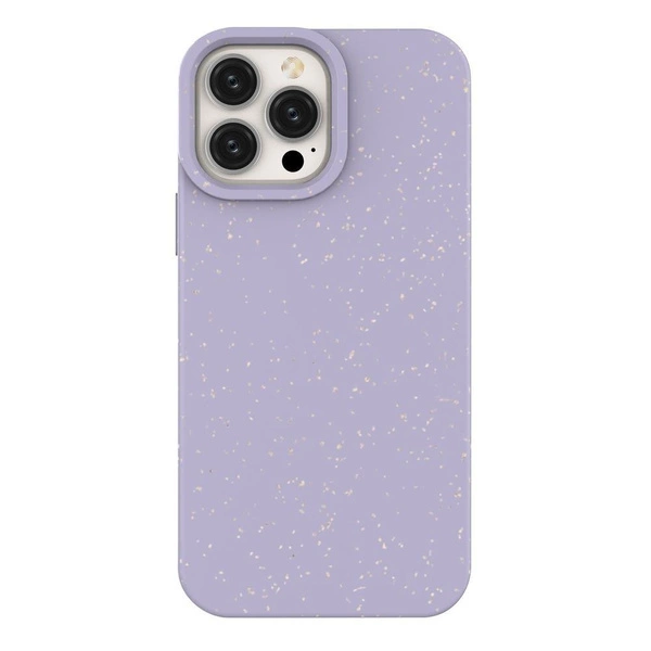 Eco Case Hülle für iPhone 14 Pro Silikonhülle abbaubar lila