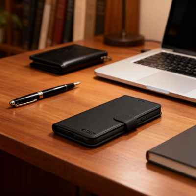 Etui Tech-Protect Wallet na Xiaomi 17T - czarne