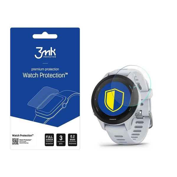 Szkło hybrydowe 3mk Watch Protection™ v. FlexibleGlass Lite na Garmin Forerunner 255s Music