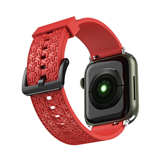 Bracelet de Watch Bracelet en Y pour Apple Watch 7 / SE (45/44 / 42mm) bracelet de montre rouge