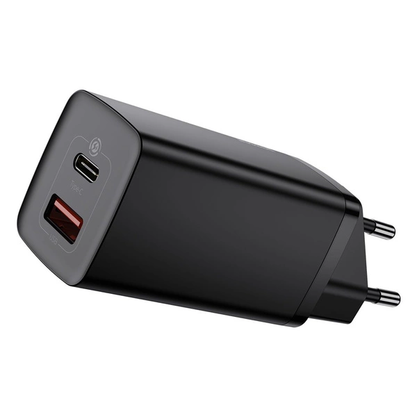 Baseus GaN2 Lite Fast 65W USB / USB Type C Quick Charge 3.0 Power Delivery (nitrure de gallium) noir (CCGAN2L-B01)