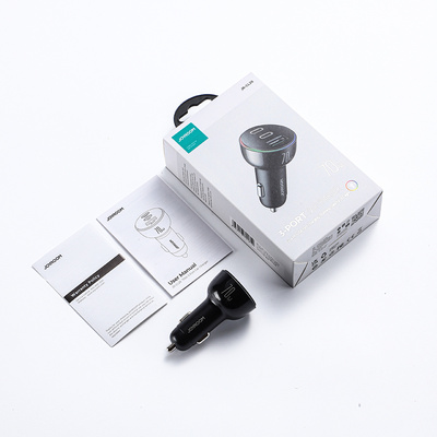 Joyroom 70W car charger with 3 ports: USB, 2 x USB C black (JR-CL26) - OUTLET