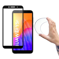 Wozinsky Full Cover Flexi Nano folia szklana szkło hartowane z ramką Huawei Y5p czarny